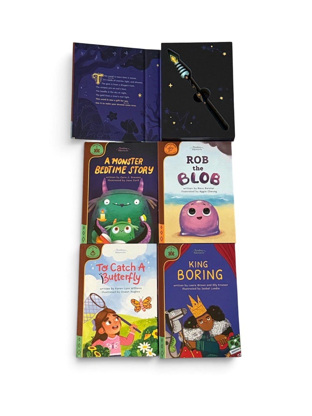 Osmo Reading Adventure Kit Open Box Set: Wand + 4 Books